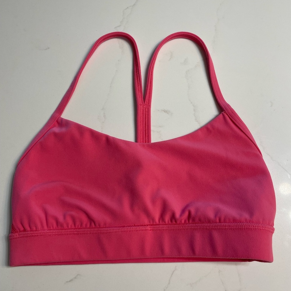 Lululemon Flow Y bra Size: 4 guava pink
